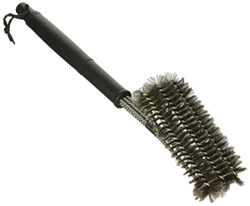 RichyHomeHelper Heavy Duty BBQ Grill Brush (18 Inches) Long Handle 3 in 1 Barbeque Cleaner - Made from Stainless Steel - Will Never Bend Or Break - Suitable for Any Grill - Includes Bag