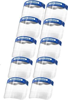 Bivisor Protective Face Anti-Spitting Isolation Safety Face Shield Resistant Full Face Transparent Dust-Proof Anti-Fog Visor Protection (500 Microns) & (Pack Of 10) (B089PS1Z7N) Amazon Price History, Amazon Price Tracker