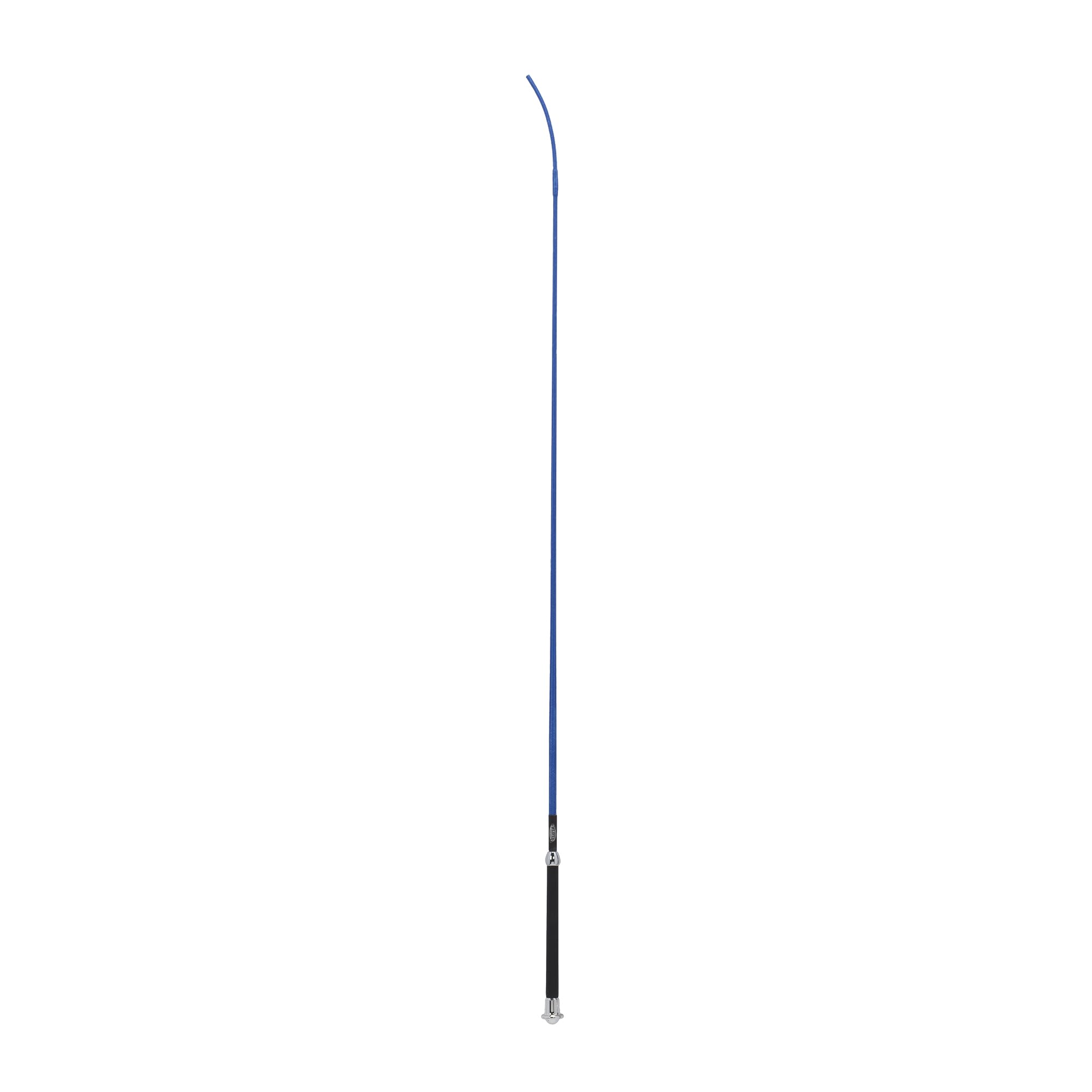 Weaver Leather Livestock Basic Whip with Chrome Tipped Handle, Blue, 36"