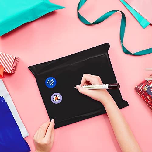 Image of Fuxury 2000 Pcs 12x15.5 inch Poly Mailers,Waterproof Mailing Envelopes for Clothing, Strong Adhesive Poly Shipping Postage Bags for Small Business(Black)