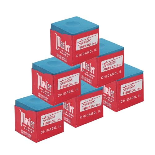 12 Piezas Tiza de Palo de Billar Antideslizante,Tizas de Billar Azules, para Mejorar Precisión y Durabilidad, para Todos los Niveles de Juego, Fáciles de Transportar y Almacenar, Tiza para billar