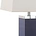 Safavieh Lighting Collection Deco Leather Navy Table Lamp, Set of 2
