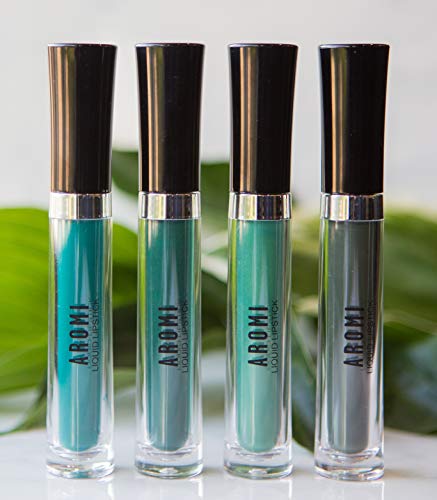 Aromi Matte Liquid Lipstick | Dark Green Lipstick, Vegan, Cruelty-Free, Gluten Free, Best Green Liquid Lipstick, Evergreen Lip Color (Emerald Green) #TOP3