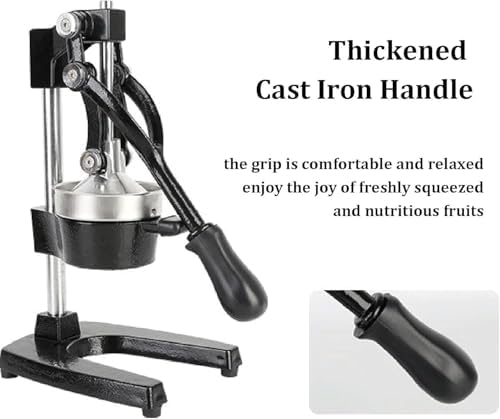 Commercial Citrus Juicer, Heavy Duty Manual Fruit Squeezer, Easy Clean Removable Design, Professional Orange & Lemon Juice Press for Kitchen and Bar Use