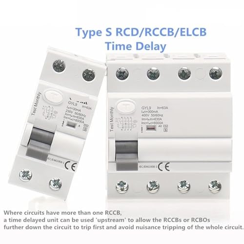 Disjoncteur électromagnétique AC-S 2P 40A 100mA GYL9 de type retard - 2