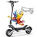 OOTD T10 Trottinette Electrique Adulte, 11" Trotinette Electrique Pliable Max du Moteur 900W et Batterie 648Wh Autonomie 30-49km, 11 Pouces Tout Terrain Electric Scooter Double Suspension & Écran LCD