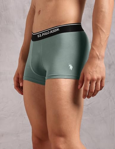 Image of U.S. Polo ASSN. Men's OET18 Cotton Stretch Breathable Underwear Trunks - Pack of 2