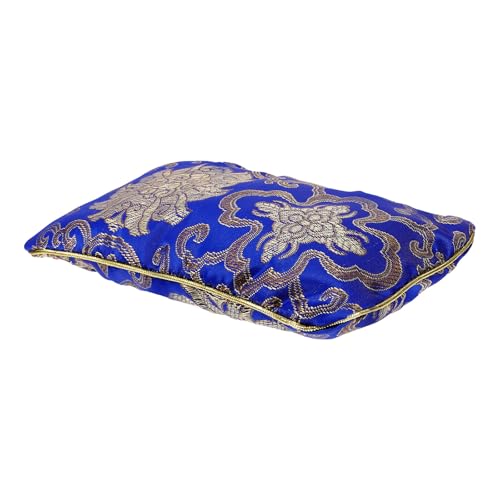 DECOMELODY Almohada de Pulso para Uso Diario Almohadilla Multifuncional de Tela para Muñeca Soporte Ergonómico Azul Relleno de Alforfón Accesorio Práctico para Diagnóstico y Terapia Mtc