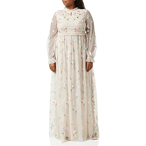 Frock and Frill Floral Embroidered Dress Cover
