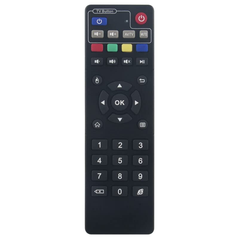Replacement Remote Control Replace for TV/Audio/Projector Learning for Evpad Set Top Box Pro Pro+ 2 2S+ 3 Plus 4 Plus 5P