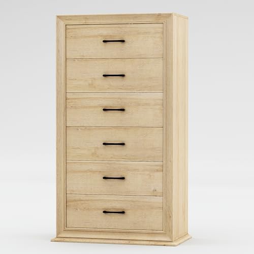 Amazon.com: HIFIT Farmhouse 6 Drawer Dresser, 55'' Tall Dresser with 6 ...