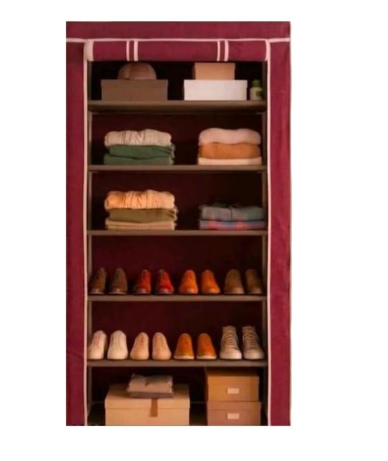 Compact Shoe Storage Rack for Small Homes and Easy Arrangement Needs Maroon-image-46