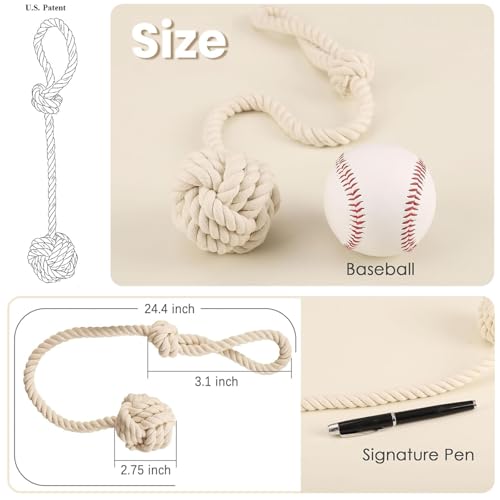 Melaluxe 4 Pack Curtain Tiebacks - Natural Cotton Curtain Rope Tieback, Handmade Rural Decorative Curtain Holdbacks (Beige)