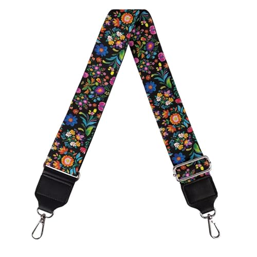 Image of TODIYADDU Art Plant Flower Purse Straps Replacement Crossbody Fashion Bag Strap Women Wide Purse Strap Crossbody Long Wallet Strap Suitable for Gifts Sports Easter for Handbags Guitar Bags Wallets