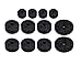 23PCS EVA Cymbal Stand Tubes Replacement Accessories, Drum Cymbal EVA Pads with Wing Nuts, Washers, Cymbal Sleeves & Drum Key (Black)