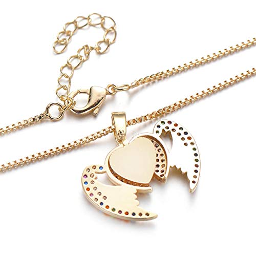 Bijoux cadeau d'anniversaire de mariage : collier cœur d'ange