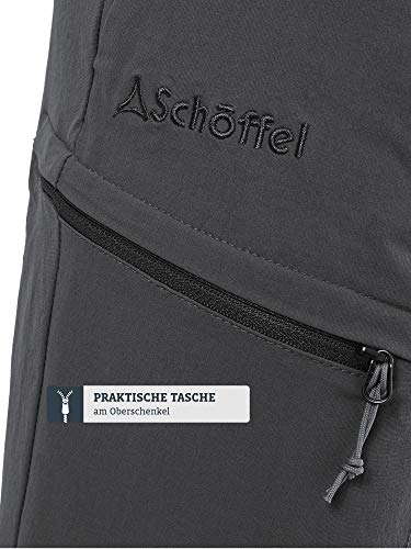 Schöffel Herren Pants Koper1 Zip Off, flexible Herren Hose mit Zip-Off Funktion, schnell trocknende und kühlende Wanderhose aus 4-Wege-Stretch, black, 50