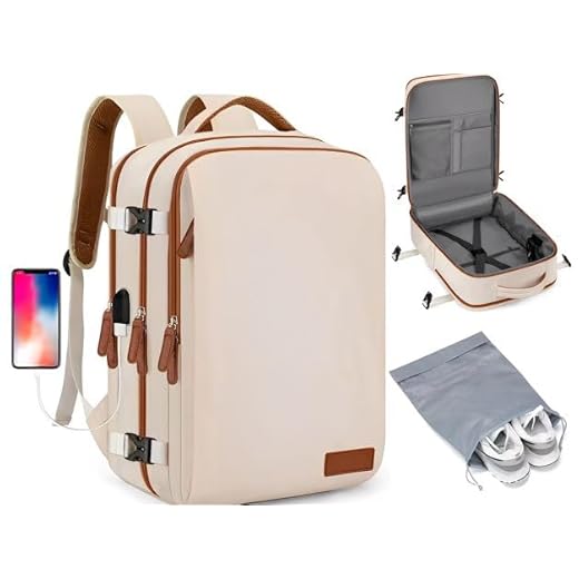 Mochila de Viagem Masculina Feminina Reforçada Executiva Grande Mochila para Notebook Trabalho Viagem Escola Impermeável com Saídas USB Unissex + Capa para Tenis (Ziper Lateral)
