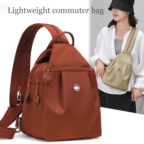 Waterproof 2-Way Commuter Bag, Women Men Large Capacity Lightweight Oxford Convertible Shoulder Bag, Anti-Theft Travel Tote2