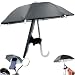 QYEHF Anti-Glare Phone Umbrella Sun Shade, Holder with Suction Plug for Car Navigation Sunscreen, Mini Sunscreen Travel Cell Phone Umbrella, Smartphone Outdoor Stand (black)
