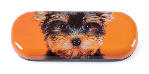 Catseye - Yorkie on Orange Glasses Case