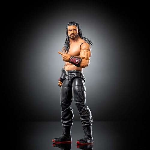 Figura Roman Reigns WWE Elite 123 con articulación rígida que no se cae de las vitrinas 5