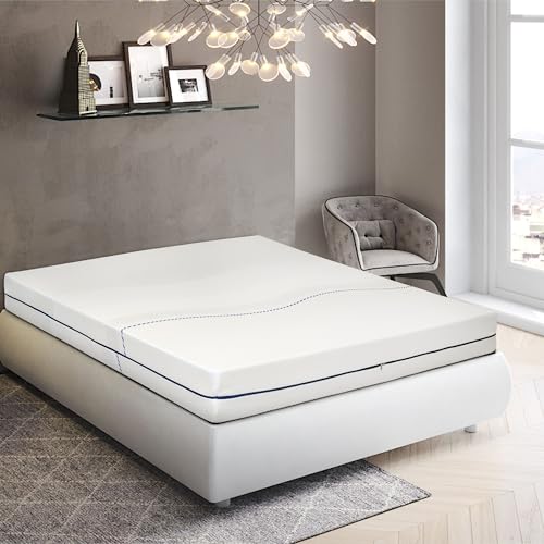 Flexinn Sunny - Materasso Memory completamente sfoderabile, rigidità 7 su 10, Antiacaro, Anallergico, alto 18cm reali. (90x190)