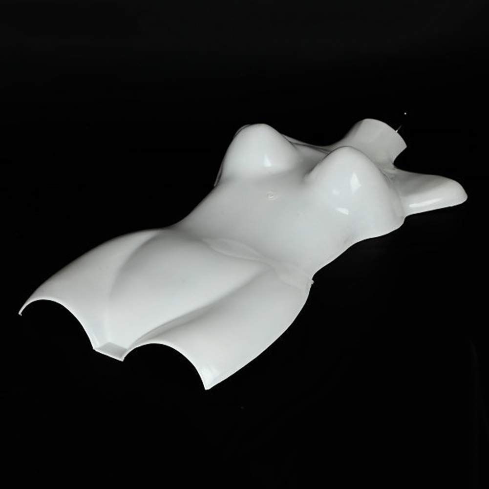 Mannequin Féminin Demi-Corps GREENLANS - Présentoir Blanc Pour Maillots De Bain Et Sous-vêtements | 68x39.5cm