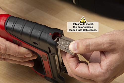 Gardner Bender MSG-501 Heavy-Duty Cable Boss Staple Gun, Professional Grade, Secures (NM) Coax, & Low-Volt Cable, Red by Gardner Bender - Image 7