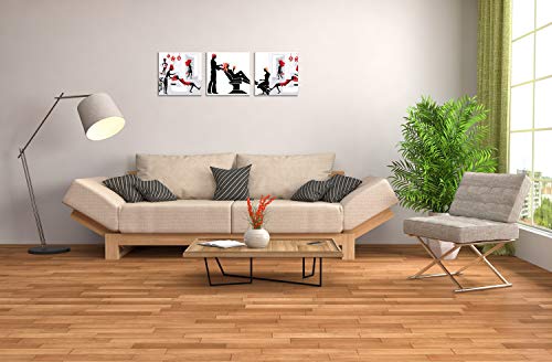Tutubeer Salon Wall Decor Hair Salon Wall Art For Home Pictures For Salon Hair Salon Posters Print On Canvas Salon Art Wall Decor Stretched And Framed, Modern Home Decorations Wall Art 20X20Inchx3 #TOP4