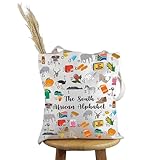 PWHAOO South African Gift The South African Alphabet Tote Bag South Africa Vacation Trip Handbag South African Roots Gift (South African Alphabet T)