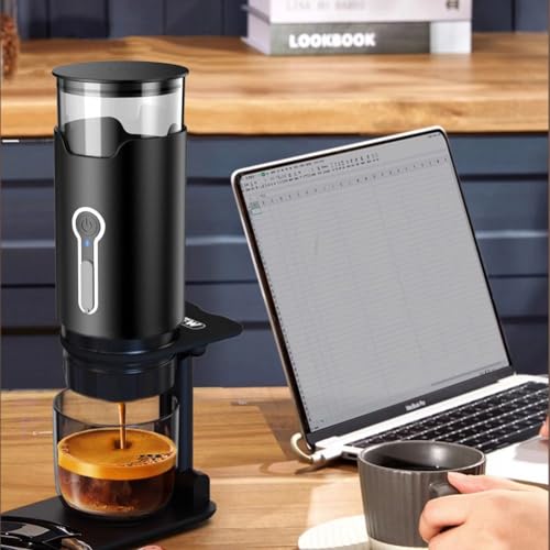 Cafetera portátil eléctrica mini para viaje con capacidad grande miniatura 3