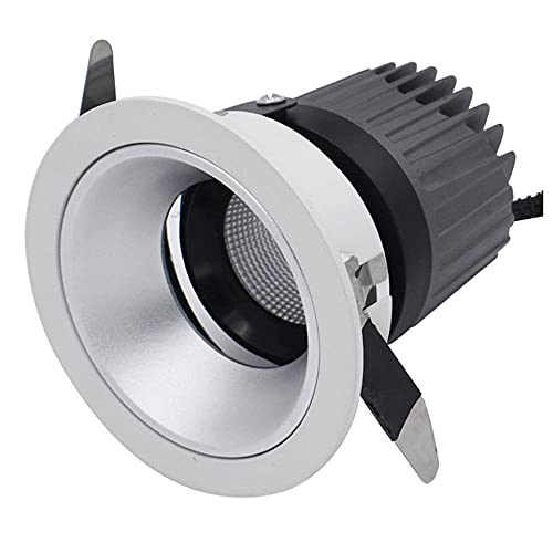 Foco LED Empotrado en Sala de exposiciones, iluminación de Aluminio para el hogar, iluminación Comercial, Foco Seleccionable de 3000 K/4000 K/6000 K.