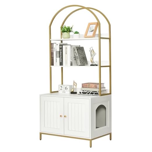 Homhedy Cat Litter Box Furniture