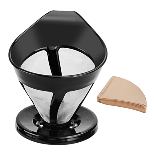 KICHOUSE Machine Reusable Hand Drip Filter Pot Precision Filter Safe for Tea Making