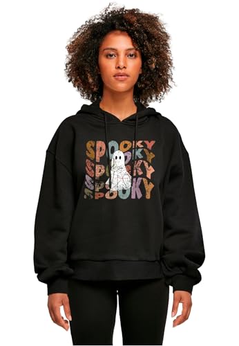 Sweat-shirt à capuche femme Halloween Spooky Ghost vêtement automne coton