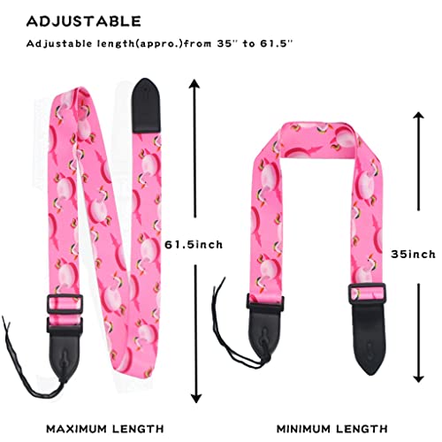 GFDFD Sangle d’épaule rose Sangle de guitare Personnalité Pick Strap Buckle Crossbody (Color : A, Size : One size) - Les Beatles, Paul McCartney, John Lennon, RIngo Starr, George Harrison GFDFD Sangle d'épaule rose Sangle de guitare Personnalité Pick Strap Buckle Crossbody (Color : A, Size : One size) – Image 3