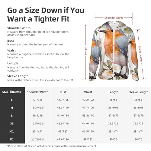 Rashguard UPF 50+ à capuche avec motif floral aquarelle pour une protection solaire totale