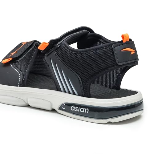 Image of ASIAN Mens Virat-02 Casual Sandals With Adjustable Velcro Closure For Easy Wear With Flexible Fitting And Trendy And Stylish Looks With Unique Sole Design | Ideal For Everyday Use For Boys