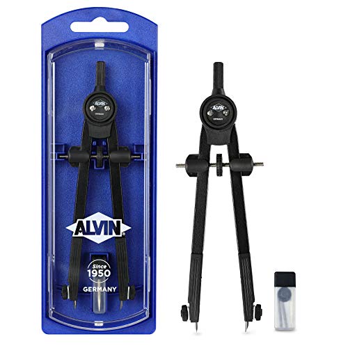 Alvin Introductory Bow Compass Model 201 Ideal For Geometry Drafting And Engineering Drawing And Architecture Tool - 6" Inches #TOP1