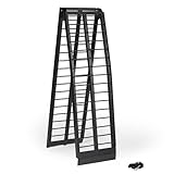 Titan Ramps 10' Portable Motorcycle Loading Ramp Extra-Wide Heavy-Duty Foldable Arched 800 lb. Capacity for Pickup Trucks