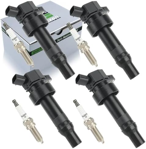 4X Ignition Coil + Spark Plug OEM For Kia Rio Soul Hyundai Accent Veloster UF652 - Foto 12