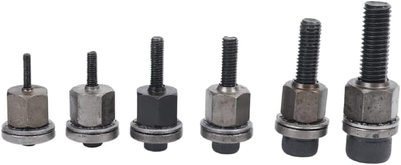 6Pcs Hand Rivet Nut Head Nuts Simple Installation Manual Riveter Rivnut Tool Accessory for Nuts M3 M4 M5 M6 M8 M10 - (Color: Black)
