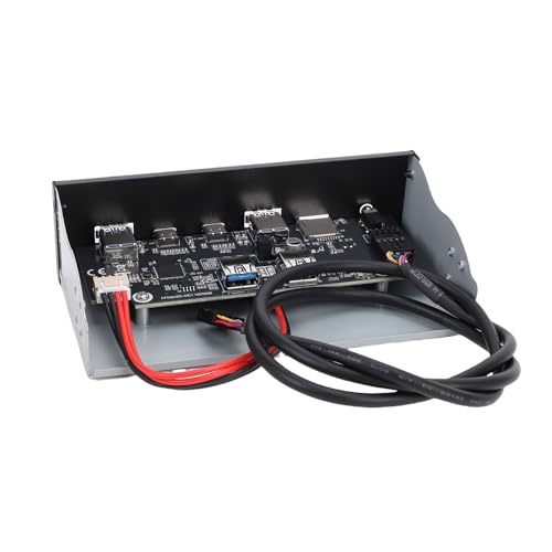 Panel frontal de unidad óptica de 5.25 pulgadas USB 3.2 con dos puertos tipo C para PC 6