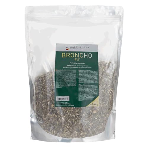 Broncho-Fit-Kräutermischung herbes voies respiratoires toux cheval et poney, sac 1 kg