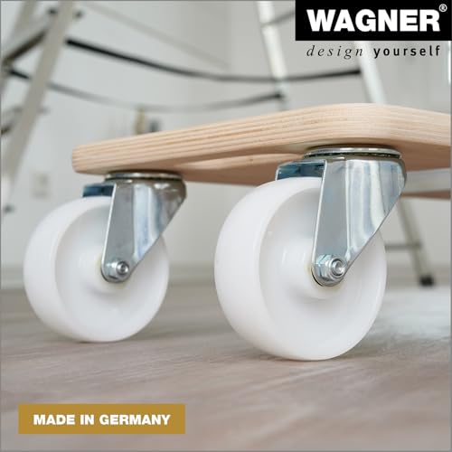 WAGNER Transporthilfe MM 1326 I 59 x 29 x 13,5 cm - Tragkraft 400 kg - ideal für Unhandliches, Geräte & Möbel I 3 Griffmulden I bestens beweglich I FSC®-zertifiziert - 20132601