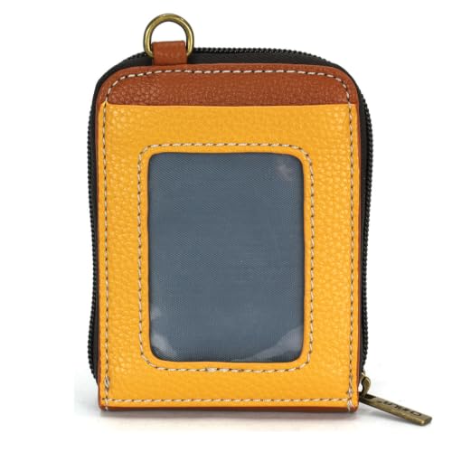 Image of CHALA RFID Cute-C Credit Card Holder Wallet Wristlet - Women Faux Leather Cute-C with Strap