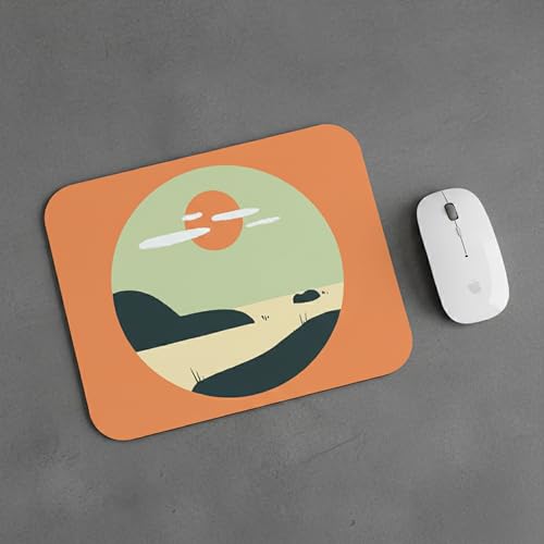 Image of Premium Non-Slip Mouse Pad | Smooth Surface for Optical & Laser Mouse | Durable Base Designs | Ideal for Office, Home & Gaming (Beautiful Scenic Print)