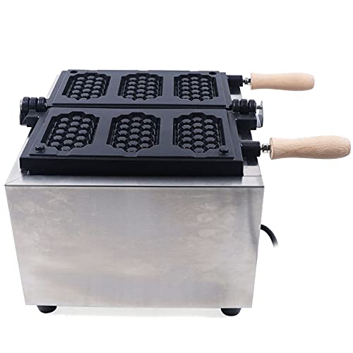 Electric Waffle Maker Machine 1500W 110V Nonstick Electric Honeycomb Waffle Pop Maker, Commercial Stainless Steel Waffle Maker, Temperature And Time Control, For Restaurant Bakeries Snack Bar Home 50~300℃ #TOP3