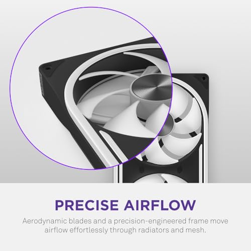 Image of NZXT F420U Ultra - 420mm Single-Frame Multi-Zone RGB Fan - Black